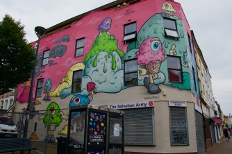 Ice cream-based mural by New York street artist Buff Monster